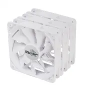 Akasa Wentylator ventilátor Viper, Baltas Fan 12cm, 120x120x25mm, HDB, 4 pin PWM, 3ks v balení