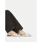 Badura Ballerinas HIBISCUS-LT593-911 Silberfarben