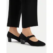 Caprice Damen Pumps schlicht und elegant aus Leder 9-22307-45, Größe:38.5 EU, Farbe:Schwarz