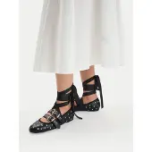 Buffalo Ballerinas Daphne Stud 1620059 Schwarz