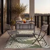 Bessagi Garden Loungeset Mario Grau Metall/Kunststoff Modular