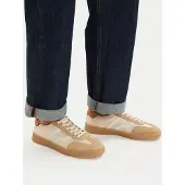Gant für Damen. 872533198 Leder Turnschuhe Cuzima beige (39), Wohnung, Wildleder, Schnürsenkel, Lässig