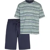 Hajo Schlafanzug Premium Cotton in Mint | Gr.: 54
