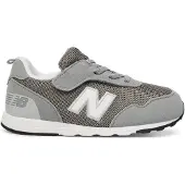 New Balance Unisex für Kinder. NW515V1 Sneaker 515 New-B Schiefergrau (24), Wohnung, Schnürsenkel, Lässig, Sportlich, Masche, Kinderbekleidu