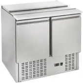 GastroHero Saladette ECO 900 – Profi Saladette aus Edelstahl, GN-kompatibel, Umluftkühlung, +2 bis +8°C