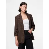 Pieces Pcbosella 3/4-arm Nadelstreifen Blazer | Braun | S