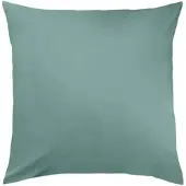TRAUMSCHLAF Uni Mako-Satin Kissenbezüge 80x80 cm | salbeigrün - grün