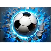 WALLARENA FOTOTAPETE Fußball Kinderzimmer Vliestapete Tapete 150x105