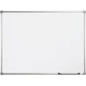MAUL Whiteboard 2000 MAULpro, weiß kunststoffbeschichtet, Rahmen platingrau, 1200 x 2400 mm