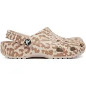 Crocs Pantoletten Classic Pop Animal Clogs 214153 Beige