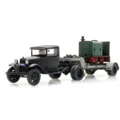 Artitec Fertigmodell Ford AA Sattelauflieger Deutz Lokomotive 387.556