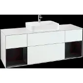 Villeroy & Boch V&B Waschtischunterschrank FINION 1600x603x501 Abdpl wh Reg bl ma/gls wh