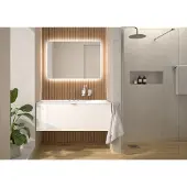 Emco MI 140 LED-Lichtspiegel mit umlaufender, indirekter Beleuchtung, Höhe 790mm, 449814006