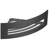 Emco System 2 Eckwandkorb 354513321 Eckmaß 185mm, mit verdeckter Befestigung, schwarz