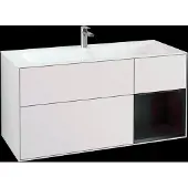 Villeroy & Boch V&B Waschtischunterschrank Wandbeleuchtung Finion 119,6x59,1cm, Rg re bla m Lac, wh. m Lac