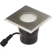 Easy Connect LED Einbauleuchte Edelstahl eckig 12x12cm IP65 4W GU10 320lm warmweiß 3000K