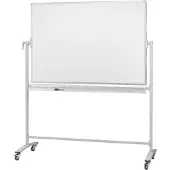 Franken Whiteboard Mobil mit Drehfunktion Emaille antimikrobiell