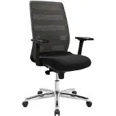 Topstar 492019 Bürostuhl AirPoint II, AP39TW2MT0CX3 Kunststoff grau, Gestell chrom