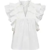 ONLY Onlsunny Life Capsl Frill Top Wvn Noos