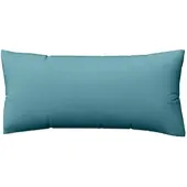 Schlafgut Woven Satin Bettwäsche Kissenbezug einzeln 40x80 cm | petrol-mid - blau