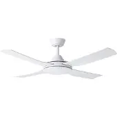 Eglo Deckenventilator Bondi 1, weiß matt, Fernbedienung 1, weiß / opal, für Wohn- / Esszimmer, Kunststoff