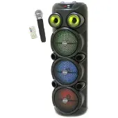 Inovalley Beleuchteter Karaoke-Lautsprecher – – KA129-XXL – Bluetooth V5.0 – 90 cm – 1000 W – 3 x 8"-Lautsprecher – Inklusive drahtlosem Mikrofon