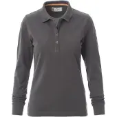 Payper Langarm Poloshirt "FLORENCE LADY" - Rauchgrau M