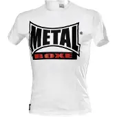Metal Boxe Tshirt New Visual Blanc