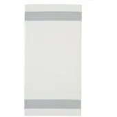 Feiler Handtücher Exclusiv mit Chenillebordüre Handtuch 50x100 cm | silber - grau