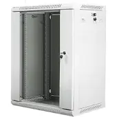 Lanberg WF01-6415-10S, Wandmontiertes Regal, 15U, 60 kg, 24 kg, Grau