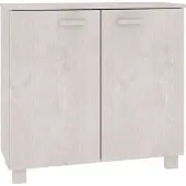 vidaXL Sideboard HAMAR Weiß 85x35x80 cm Massivholz Kiefer
