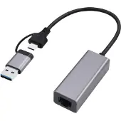Cablexpert A-USB3AC-LAN-01 USB 3.1 + type-C Gigabit network adapter space grey