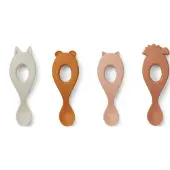 Liewood Liva Silikon Löffel 4er-Pack, Rose Mix