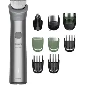 Philips All-in-One Trimmer 5000 Series MG5931/15 10-in-1-Trimmer, Hellgrau, 0,5 mm, 1,6 cm, 0,5 mm, Gesicht, Kopf, Nase, Metall