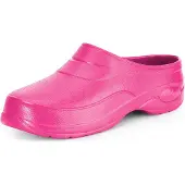 Ladeheid Damen und Herren leichte Eva Clogs Gartenclogs Gartenschuhe KL037(Rosa, 44)