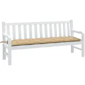 vidaXL Gartenbank-Auflage Melange Beige 180x50x7 cm Stoff