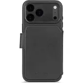 Decoded Apple iPhone 17 Pro Max Hülle - Echtes Leder - - 2 in 1 Case/Klapphülle - Schwarz