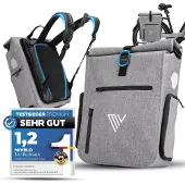 MIVELO EVO Pannier Backpack 2-in-1 Wasserabweisend 25L Schwarz