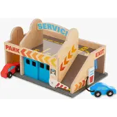 Melissa & Doug Parkgarage mit Werkstatt und 2 Autos