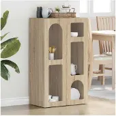 vidaXL Sideboard ELST Sonoma-Eiche 59 x 35 x 100,5 cm Holzwerkstoff