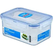 Lock & Lock HPL811, Box, Rechteckig, 0,6 l, Blau, Transparent, Polypropylen (PP)