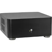 Inter-Tech A80, Small Form Factor (SFF), PC, Schwarz, ITX, Aluminium, 4 cm