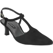 Paul green Peeptoes & Slingpumps 6064-003, Rauleder, Schwarz, Damen