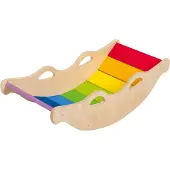 Playtive Balancewippe aus massivem Birkensperrholz in Regenbogenfarben ab 2