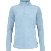 Protest Skipullover Gail 1/4 Zip Active Top Damen Rainstorm Blue-XXL