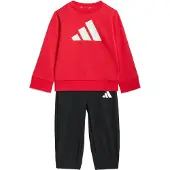 Adidas Trainingsanzug SPORTSWEAR "ESSENTIALS KIDS", Babys, Gr. 98, rot (pure ruby, weiß), Obermaterial: 70% Baumwolle, 30% Polyester, Sportanzüge Trainingsanzug