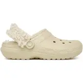Crocs Pantoletten Classic Fleece Lined Clog Quartz 211396 Beige