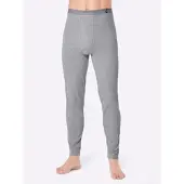 Witt Lange Unterhose "Hose lang Hose lang 2 Stück", Herren, Gr. 5, 2 Stk., Feinripp, marine, grau, meliert, Feinripp, , Unterhosen Lange Unterhose