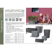 Deroma Pflanzkasten Millennium Kunststoff 99 cm Anthrazit mit Ablauflöchern