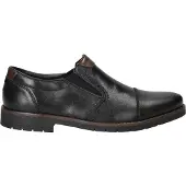 Rieker Herren Slipper klassischer Leder Halbschuh zum Reinschlüpfen 13950, Größe:43 EU, Farbe:Schwarz